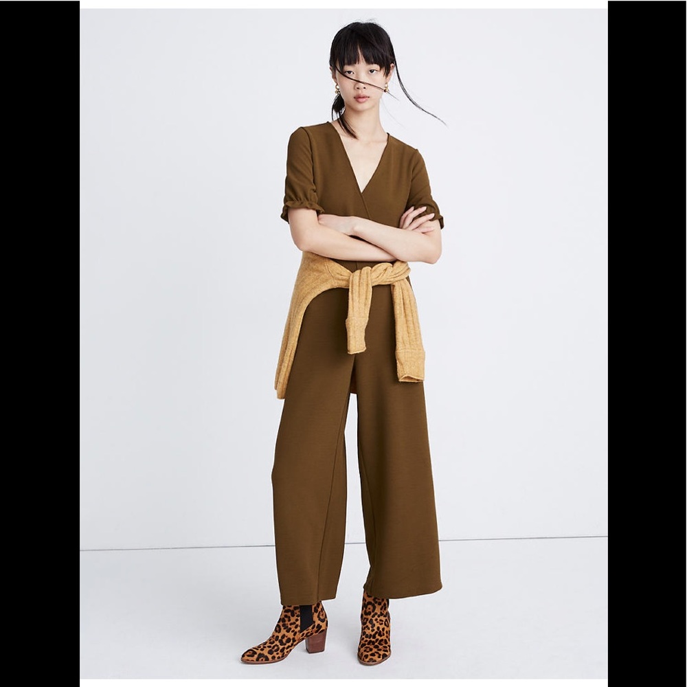 Madewell Crepe Crossover Jumpsuit